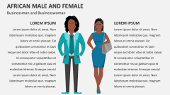 African Male and Female (Businessman and Businesswoman) - Slide 1