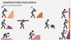 Construction Stick People (Male Construction Worker) - Slide 1