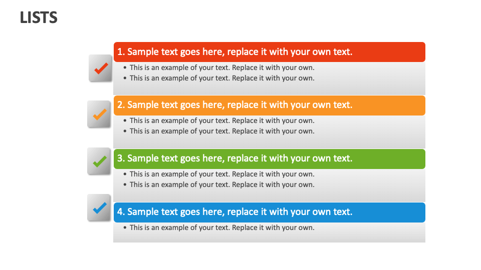 Lists Template for PowerPoint and Google Slides - PPT Slides