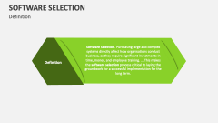 Definition of Software Selection - Slide 1