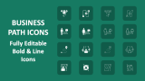 Business Path Icons - Slide 1