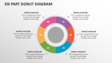 Six Part Donut Diagram - Slide 1