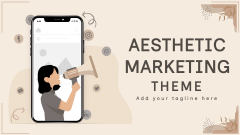 Aesthetic Marketing Presentation Theme - Slide 1