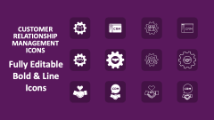 Customer Relationship Management Icons - Slide 1