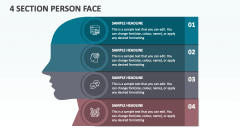 4 Section Person Face - Slide 1