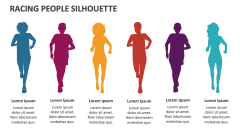 Racing People Silhouette - Slide 1