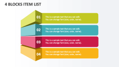 4 Blocks Item List - Slide 1