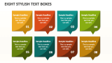Eight Stylish Text Boxes - Slide 1