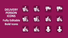 Delivery Person Icons - Slide 1