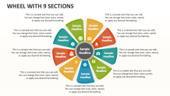 Wheel with 9 Sections - Slide 1