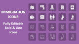 Immigration Icons - Slide 1