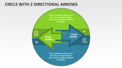 Circle with 2 directional Arrows - Slide 1
