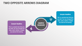 Two Opposite Arrows Diagram - Slide 1