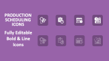 Production Scheduling Icons - Slide 1