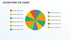Eleven Part Pie Chart - Slide 1