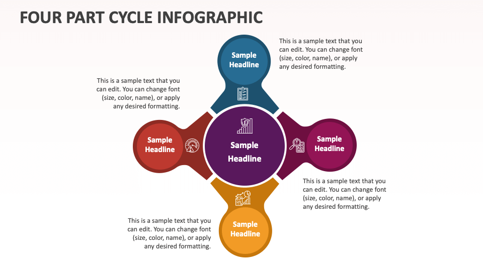 Four Part Cycle Infographic - Slide 1