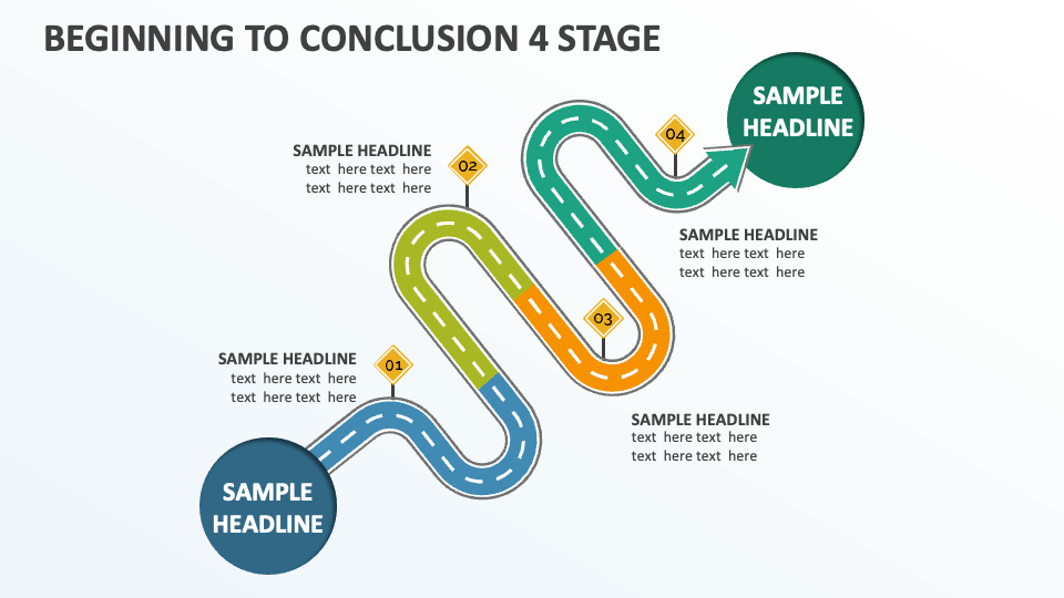 Beginning to Conclusion 4 Stage - Slide 1