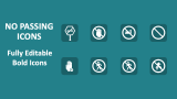 No Passing Icons - Slide 1