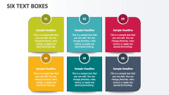 Six Text Boxes - Slide 1