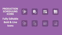 Production Scheduling Icons - Slide 1