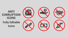 Anti Corruption Icons - Slide 1