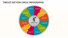 Twelve Section Circle Infographic - Slide 1