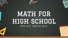 Math for High School - Slide 1