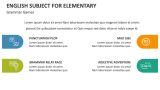 English Subject for Elementary - Slide 7