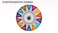 14 Section Beautiful Diagram - Slide 1