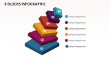 6 Blocks infographic - Slide 1