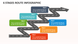 6 Stages Route Infographic - Slide 1