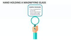 Hand Holding a Magnifying Glass - Slide 1