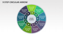 9 Step Circular Arrow - Slide 1