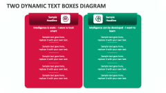 Two Dynamic Text Boxes Diagram - Slide 1