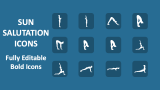 Sun Salutation Icons - Slide 1