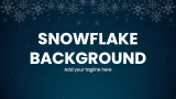 Snowflake Background - Slide 1