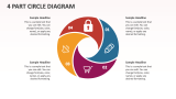 4 Part Circle Diagram - Slide 1