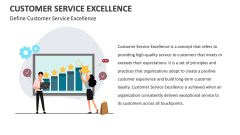 Define Customer Service Excellence - Slide 1