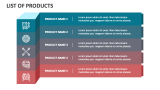 List of Products - Slide 6