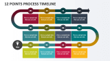 12 Points Process Timeline - Slide 1