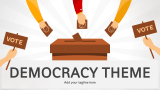 Democracy Presentation Theme - Slide 1