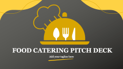 Food Catering Pitch Deck - Slide 1