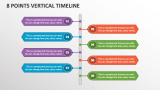 8 Points Vertical Timeline - Slide 1