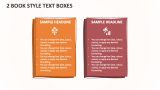 2 Book Style Text Boxes - Slide 1