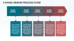5 Phase Arrow Process Flow - Slide 1
