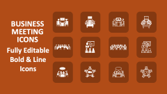 Business Meeting Icons - Slide 1
