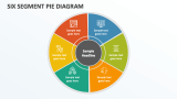 Six Segment Pie Diagram - Slide 1
