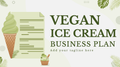 Vegan Ice Cream Business Plan Presentation - Slide 1