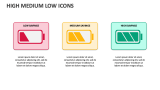High Medium Low Icons - Slide 6