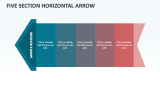 Five Section Horizontal Arrow - Slide 1